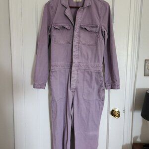 Madewell Purple Utility Jumpsuit